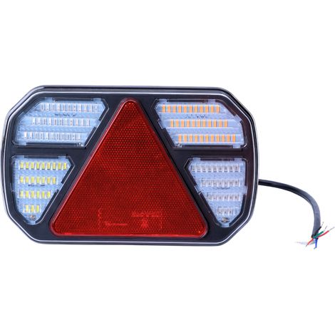 Fanale posteriore LED 12-24V Ama, lato destro, 245x40x151 mm