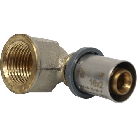 Raccord multicouche à sertir TH - Coude Femelle 1/2" (15/21) - Ø16x2,0 - Arcanaute (1/4)