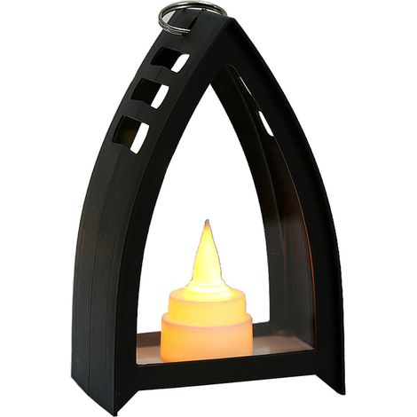 Lanterna Navideña - Farol Decorativo para Interiores y Exteriores - Ideal para Mesa, Chimenea, Terraza y Jardín - 1 Unidad (1/5)