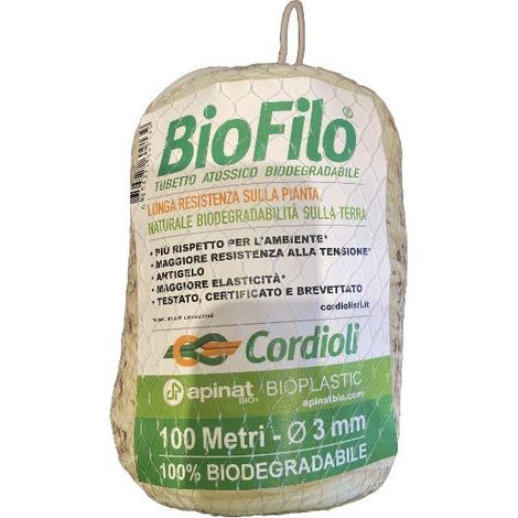 CORDIOLI - Tubetto Biodegradabile bobina da 100 mt diametro 3 mm
