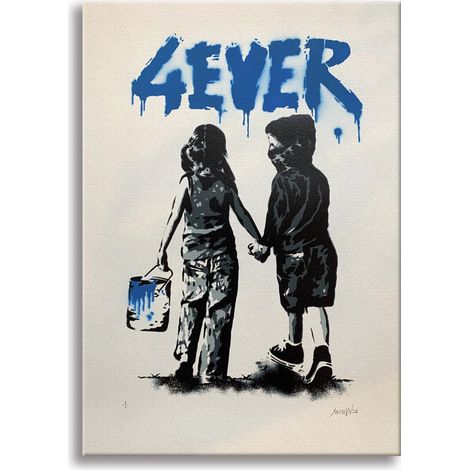 4Ever - Quadro Canvas Contemporaneo su telaio in legno - Misura: 50x70 cm (1/4)
