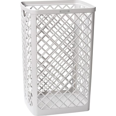 Contenitore per rifiuti Katrin - traforato 40 l bianco (1/3)