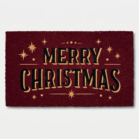 Weihnachtliche PVC-Fußmatte rutschfest 40x70 cm Festivus (1/2)
