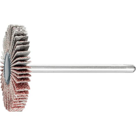 PFERD TOOLS Korund Fächerschleifer F Ø 30x5 mm Schaft-Ø 3 mm A80 für Feinschliff und Finish 10 Stk