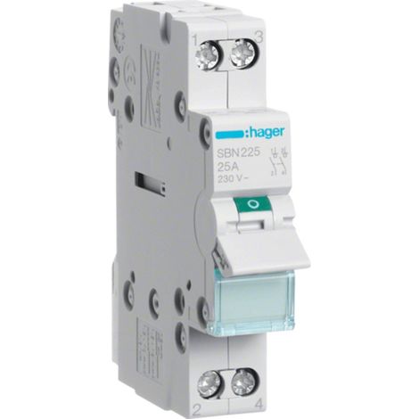 HAGER SBN225  Interruptor modular corte SB 2P 25A