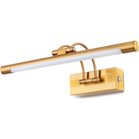 40 cm LED-Badezimmerleuchte, LED-Farbtemperaturdimmer mit Schwenkkopf, Wandleuchte mit Bogenarm, Spiegelbeleuchtung