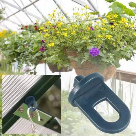 50pz Suspensions pour Serre et 50pz Crochets en S, Clips à Effet de Serre, Accessoires pour Plantes, Serre Clips, Support Plante (1/5)