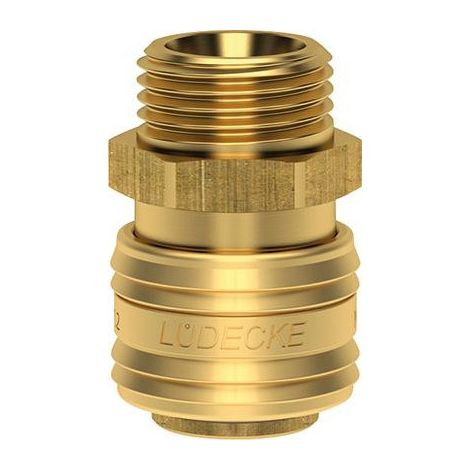 Aplicación rápida NW 72mm Brass Serie ES AG G1 / 2 Lüdecke