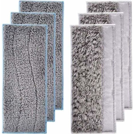 AMXCNOY 6er-Pack waschbare Wischmopp-Pads für iRobot Braava Jet M6, mit 3 Nassreinigungspads und 3 Trockenwischmopp-Pads (1/4)