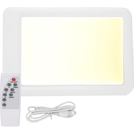 Lampe de luminothérapie 35000LX, 3 couleurs, luminosité LED réglable, minuterie photothérapie avec télécommande (1/5)