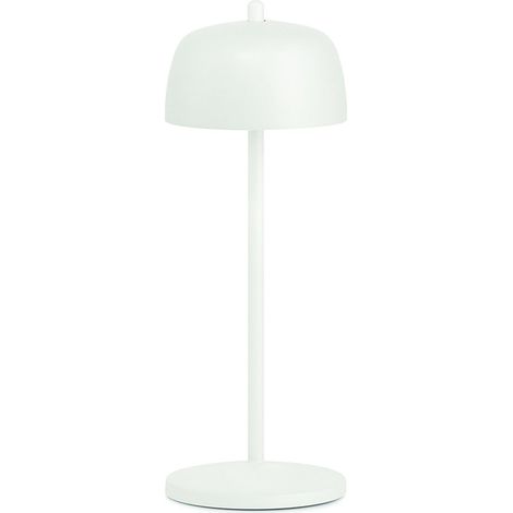 Zafferano Lampada a led da tavolo CIRCE Bianca ricaricabile e dimmerabile (1/4)