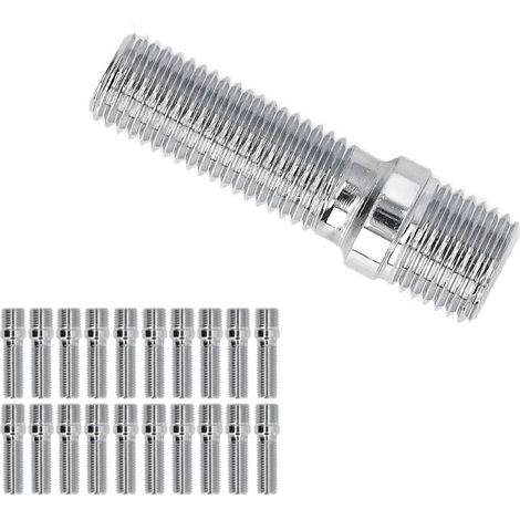 Adaptateur de Goujon de Roue Kit de Conversion de Goujon de Roue de Tige 32mm Vis de Précision en Acier trempé pour TT A3 S3 A4 S4 A7 A8 S7 (M141.5-M121.5) (1/5)