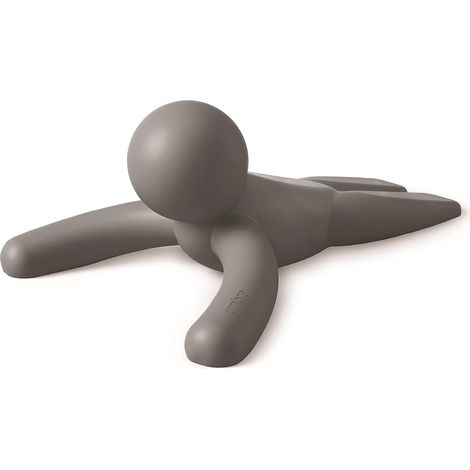 Butée de porte robuste et flexible Finition douce au toucher Protège vos sols Anthracite (1/5)