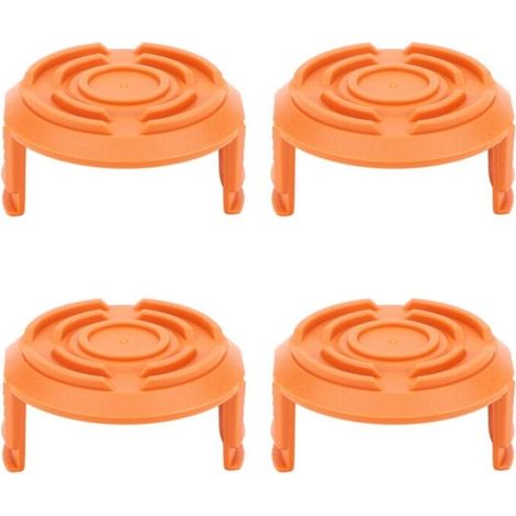 Couvercle de bobine de tondeuse à gazon, 4 pièces, accessoire de remplacement pour Worx WA0010-débroussailleuse