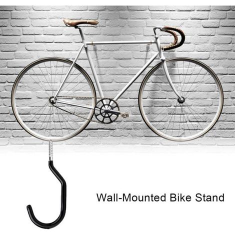 6 Pièces Crochet de Rangement, Acier Carbone avec Revêtement PVC, pour Vélo et Outils, Fixation Murale et Plafond pour Garage (1/5)