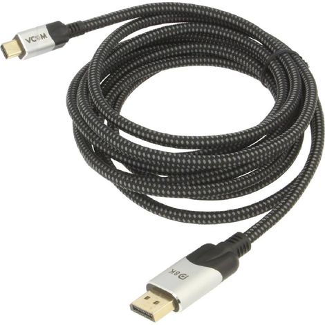 Cable DisplayPort 1.4 male des deux cotes 3m noir