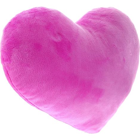 Coussin Décoratif de Cœur Saint-Valentin 30 Cm en Peluche Pourpre Léger et Doux pour Lit et Décoration Romantique (1/5)