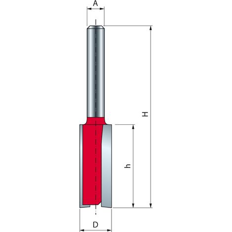FREUD Punta diritta a doppio taglio - Ø10 H31,8/69 Q8 Z2 - F03FR00334 -MM-11008P