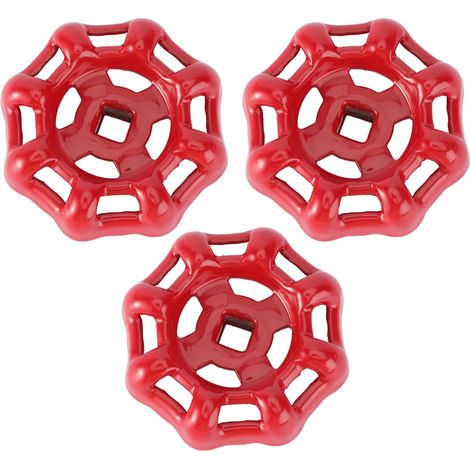 3 pièces Poignée de Vanne Fonte Rouge Volant (1/5)