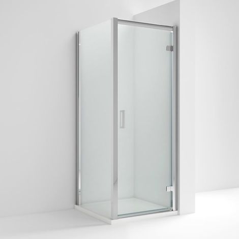 Nuie Rene Hinged Door Square Shower Enclosure 700mm x 700mm - 6mm Glass