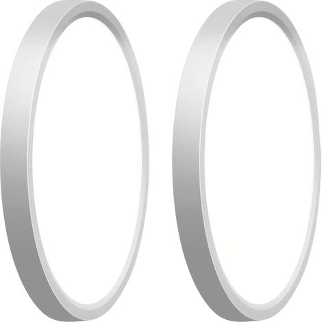 Plafonnier, Capteur de Mouvement, Économe en Énergie, 2PCS, Lumière Neutre, BLANC (1/2)