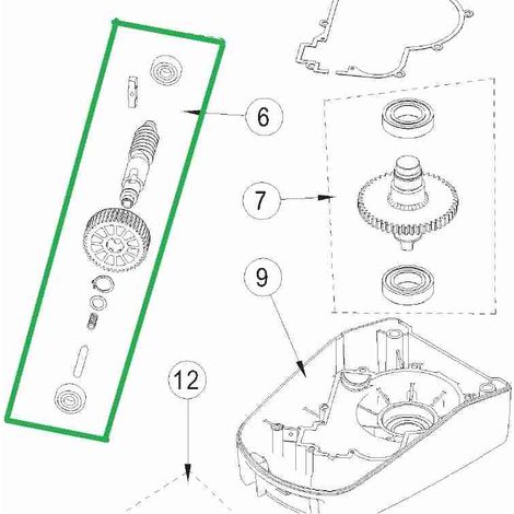 6FACILAPN Albero Primario Per Facil 3-3e-3h-3eh = 09/13 Ditec 6facilapn Entrematic Nuovo