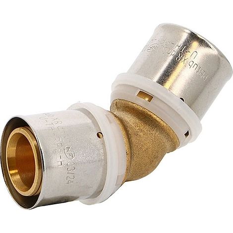 Coude laiton 45° XR Multicouche à sertir TH-H-U-RFz 45° - Ø32