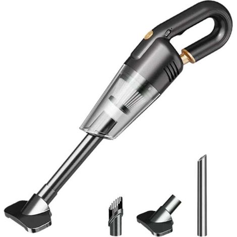 Aspirateur de voiture puissant 4500Pa 60W, mini aspirateur main sans fil rechargeable. Avec filtre USB, pour voiture et maison, efficace sur poils de chien. (1/4)