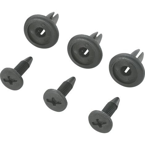 TRU COMPONENTS TC-10820832 Spreizniete Loch-Ø 6.3 mm Schwarz 100 St.