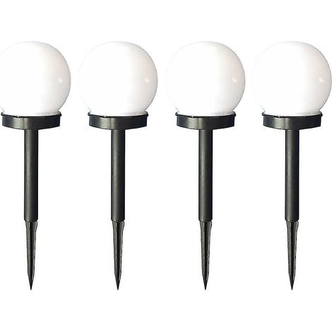 Lot de 4 lampes solaires décoratives LED pour extérieur, éclairage paysager, lampes solaires pour pelouse, panneau solaire (1/5)