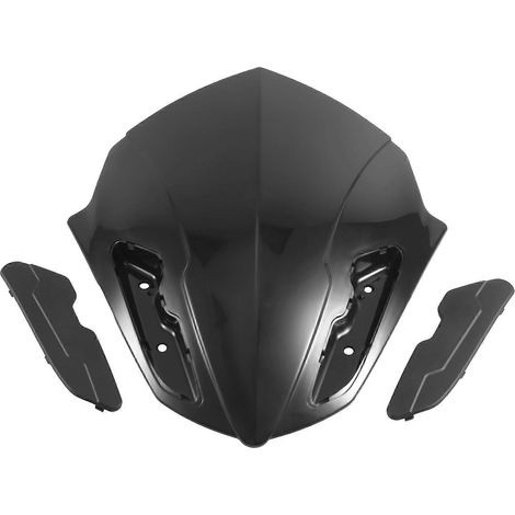 Motorrad-Windschutzscheibe/Visier für Yamaha NVX 155 V1 / Aerox 155 / NVX V2 2021, Schwarz (1/5)