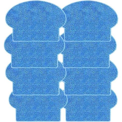 Lot de 8 Mops Tissu pour AMIBOT PRIME/PURE/PULSE/FLEX H2O Tampons de nettoyage