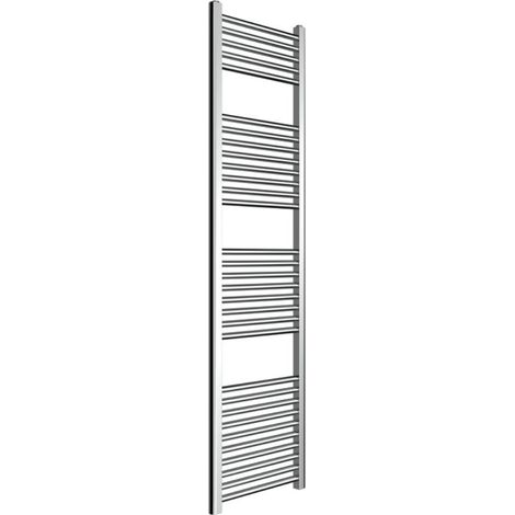 Termoarredo cromato bagno in acciaio calorifero termosifone scaldasalviette misure h1650xl450xi400 31 tubi - pezzi 1