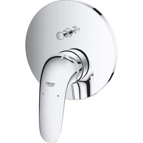 Unterputz-Wannenbatterie Grohe Eurostyle, Rosette Ø 163 mm, geschlossener Hebel, chrom - 24047003 (1/5)