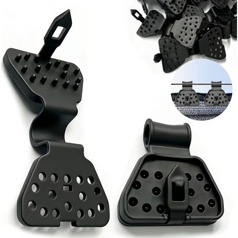 Lot de 60 clips pour tissu d'ombrage, épais et résistants, réutilisables pour filet de jardin, auvents de terrasse et serre de légumes (1/5)