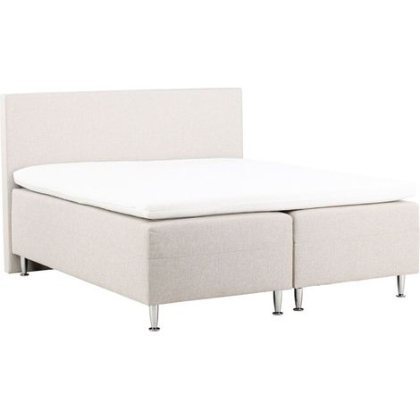 Lit Adulte Design "Mesa" 180x200cm Beige (1/5)