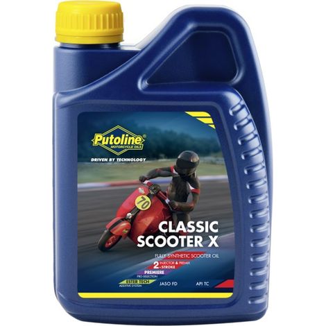Aceite PUTOLINE 2T para scooter clásico, 1 litro - Lubricación profesional