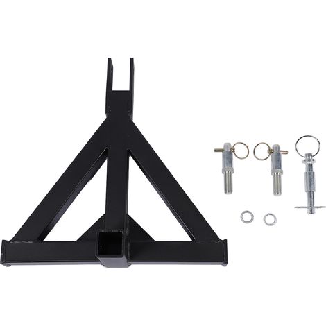 Attelage de remorque à 3 points, 2 récepteurs, Force de Traction rapide de 3000lb, adaptateur de barre de traction de tracteur en acier robuste pour tracteurs de classe 1. (1/5)