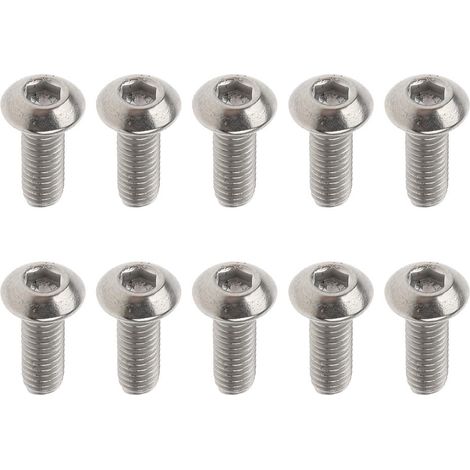 10 pièces gr1 alliage de titane à tête hexagonale boulon à tête boulons vis m3 x 12mm (1/5)