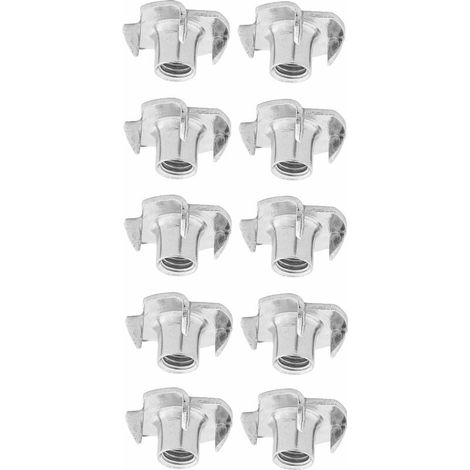 10x écrou à griffe M5 acier et vis fixation meuble bois lit table chaise armoire étagère