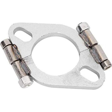 pour split flange repair 2 Bride d'échappement, accessoire de remplacement de la bride d'échappement de réparation de réparation ovale plat ovale de 2 pouces (acier à faible teneur en carbone) (1/5)
