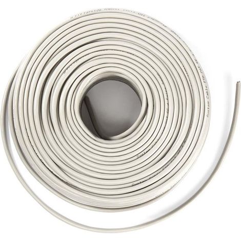 Bobine de câble réseau - CAT6 - Multibrins - F/UTP - Cuivre - 50 m - Intérieur - Ronde - PVC - Grise - Coffret cadeau (1/5)