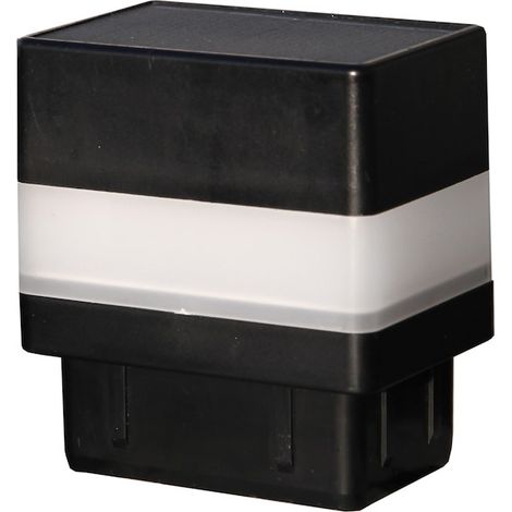 LED-Pfostenkappe 2er Set für Vierkant-Pfosten 60x40 mm