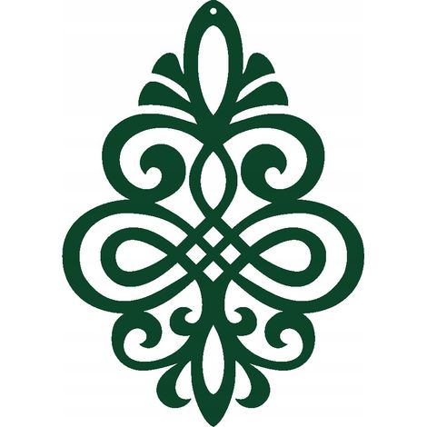 Durchbrochener Ornamentanhänger Z1a niedriggrün