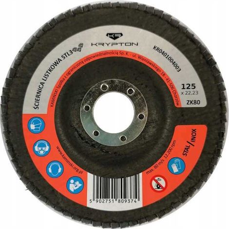 Fächerschleifscheibe STL3 125 ZK40 /KRYPTON/ (1/5)