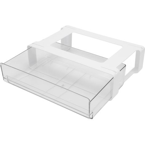 Caisson tiroir sous bureau plastique translucide coulissant rangement sous table pour bureau étude chambre organisateur 1 pièce (1/5)