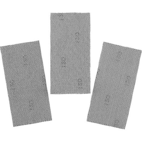 3 Blatt 1/3 Maschenblatt Schleifpapier (93x190mm) mit Klettverschluss Körnung 120 STY-STA39037-XJ (1/2)