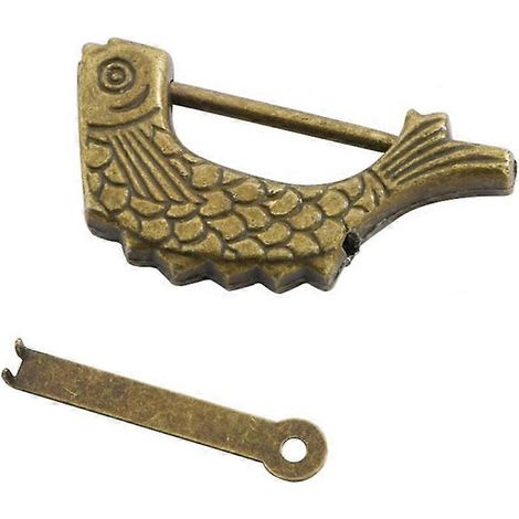 Cadenas rétro en forme de poisson, style ancien, pour les amoureux, idéal comme souvenir d'anniversaire de mariage. (1/5)