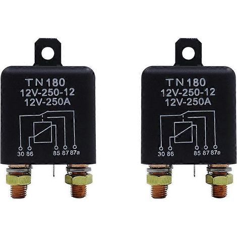 relés de coche 12 V 250 A, tipo continuo, alta potencia, para batería de moto, interruptor de comando, borne, relé de inicio de automóvil (1/5)