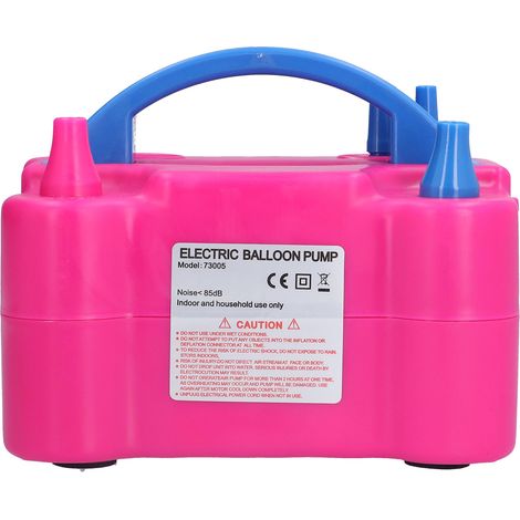 Elektrische Ballonpumpe, tragbare Doppeldüsen-Ballonpumpe für Dekoration, Party, Sport (EU-Stecker (AC220V)) (1/5)
